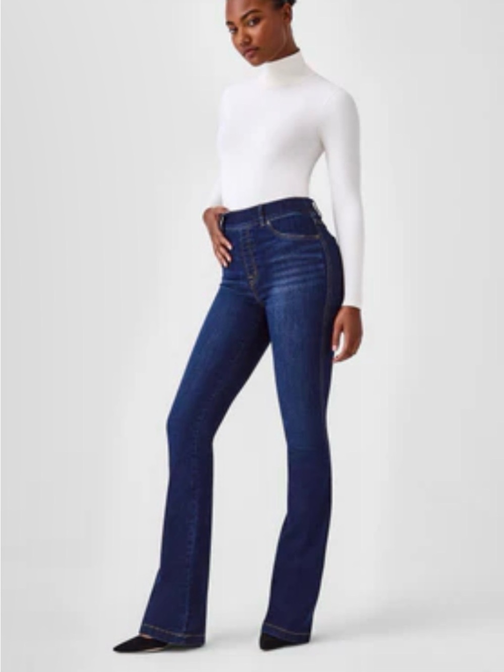 SPANXshape Flare Jeans - Denim- midnight shade